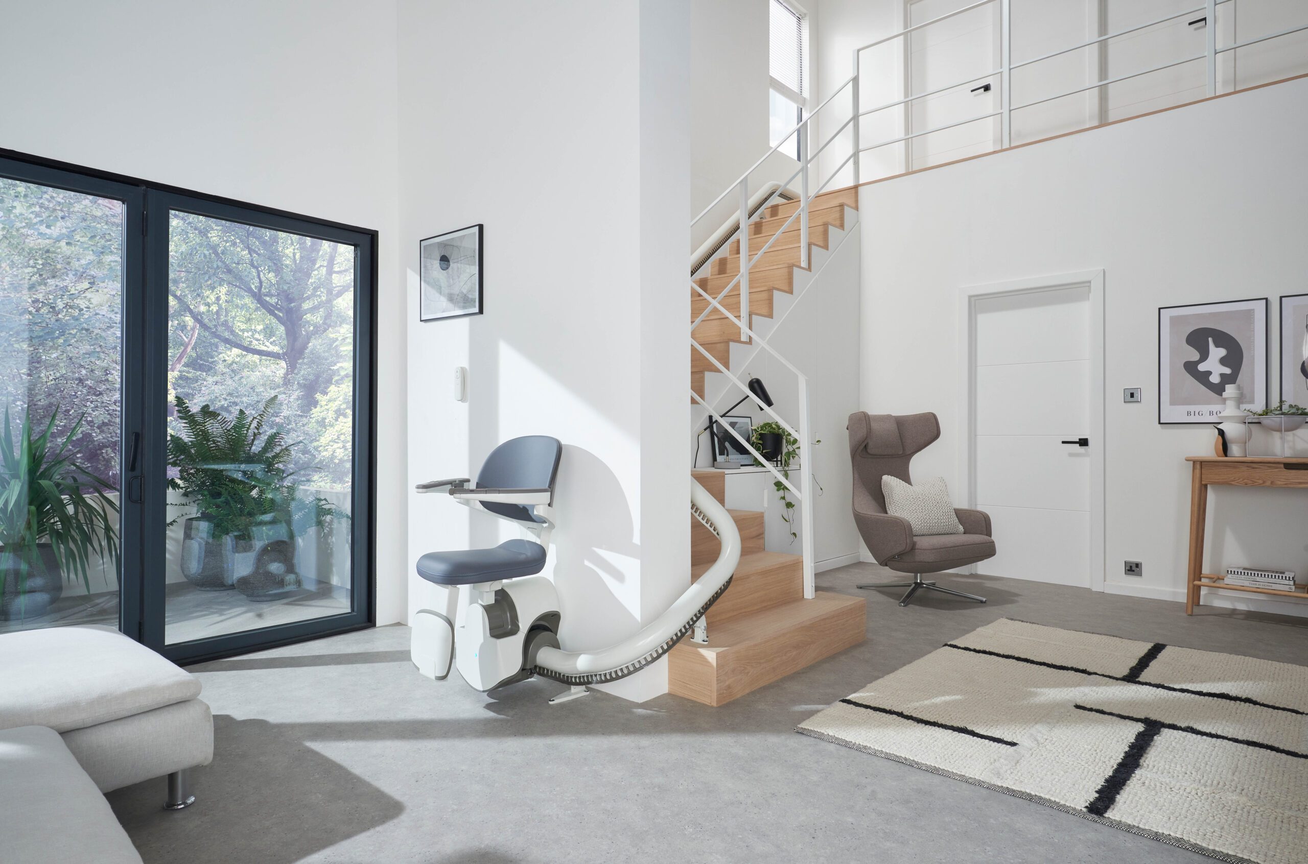 Krzesełko schodowe Flow X tor krzywoliniowy