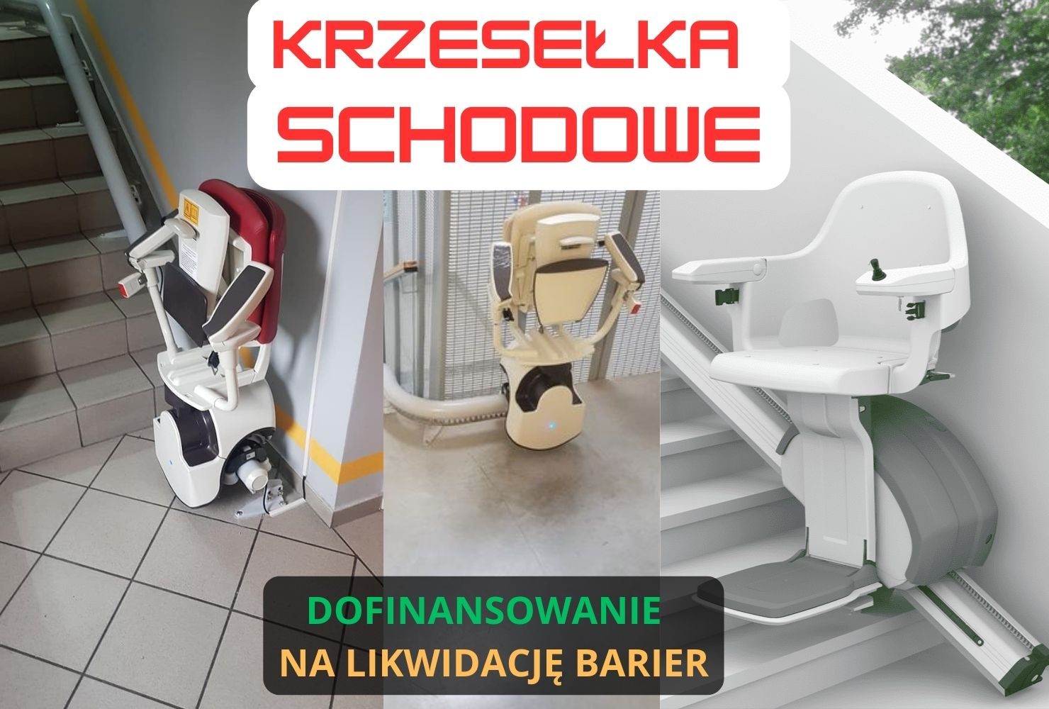 Krzesełka windy schodowe likwidacja barier w szkole